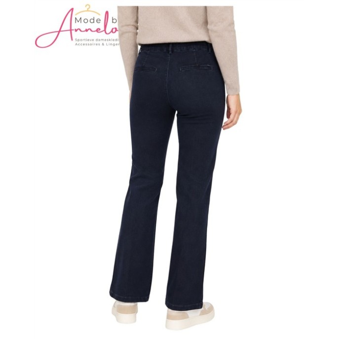 Anna Montana broek 1045 Mila wide flexi Milano - Dark blue Anna Montana broek 1045 Mila wide flexi Milano - Dark blue